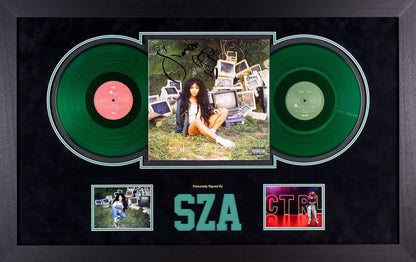 SZA Signed 'Ctrl' Vinyl Cover Framed Display