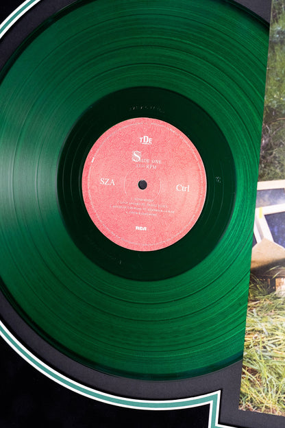 SZA Signed 'Ctrl' Vinyl Cover Framed Display