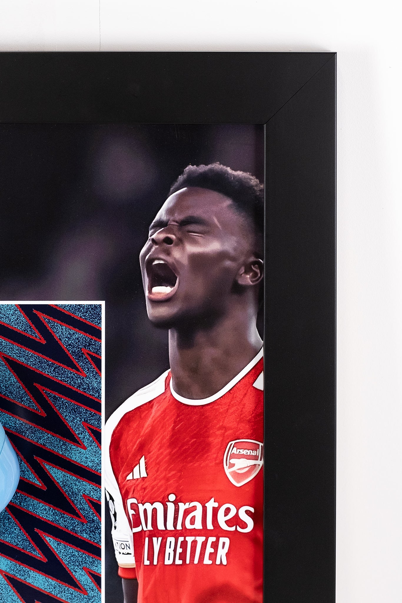 Bukayo Saka Signed Blue Boot Arsenal Display