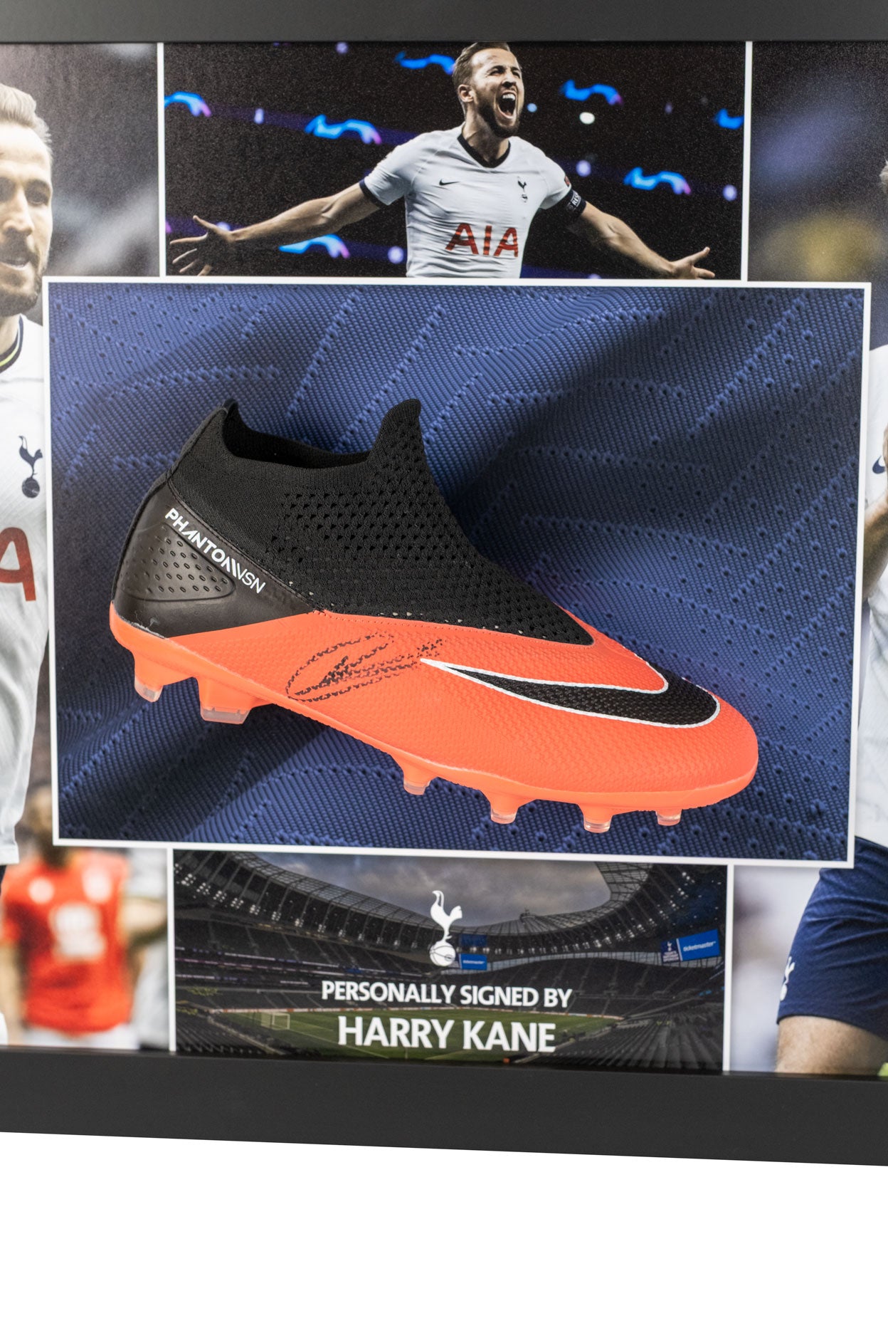 Harry Kane Signed Spurs Boot Framed Display