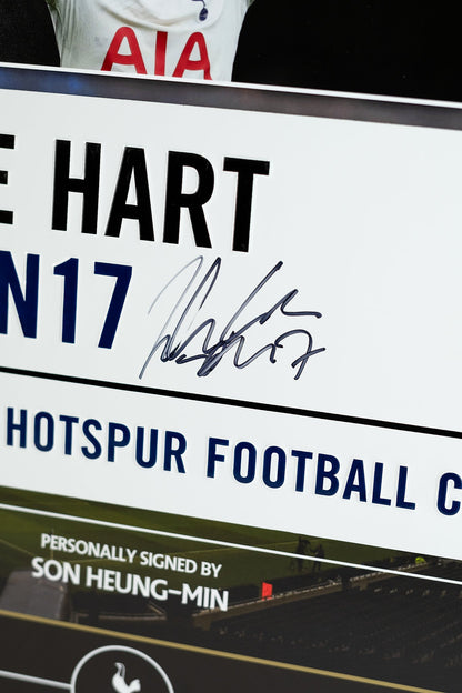 Son Heung-min Signed Road sign Display