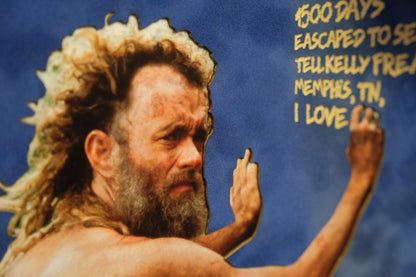 Cast Away Photo Signed by Tom Hanks and 'Wilson' Volleyball Head Framed Display