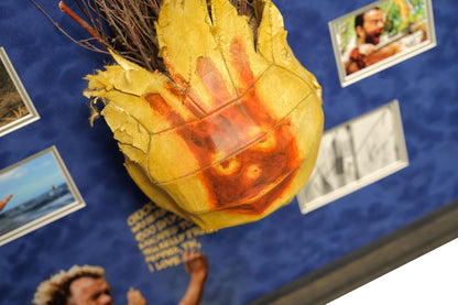 Cast Away Photo Signed by Tom Hanks and 'Wilson' Volleyball Head Framed Display