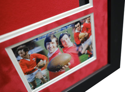 Welsh Rugby Legends signed shirt Barry John, JPR Williams, Gareth Edwards & Phil Bennett