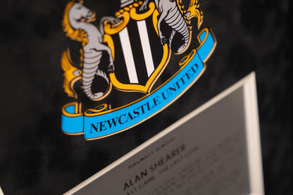 Alan Shearer Signed Newcastle Photo Framed Display - Memorabilia Framers Shop