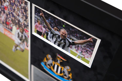 Alan Shearer Signed Newcastle Photo Framed Display - Memorabilia Framers Shop
