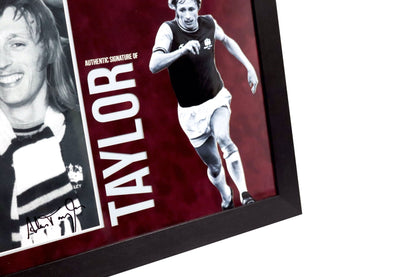 Alan Taylor Signed Photo Framed Display - Memorabilia Framers Shop