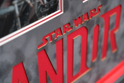 Andor Star Wars Signed by Diego Luna, Ardria Arjona, Genevieve O' Reilly, Dennis Gough, Kyle Soller  Memorabilia Framers Shop