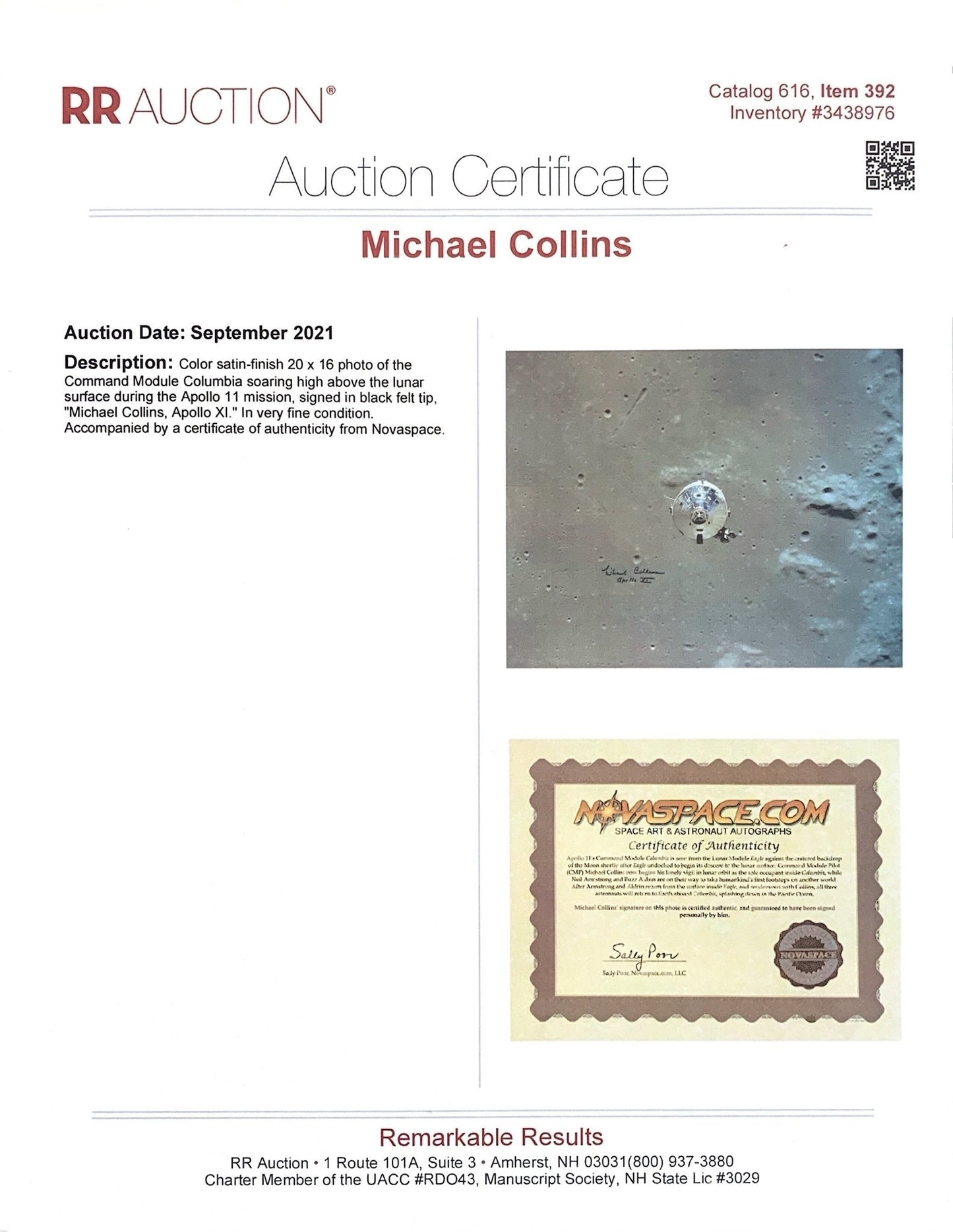 Apollo 11 Triple Signed Framed Display - Memorabilia Framers Shop