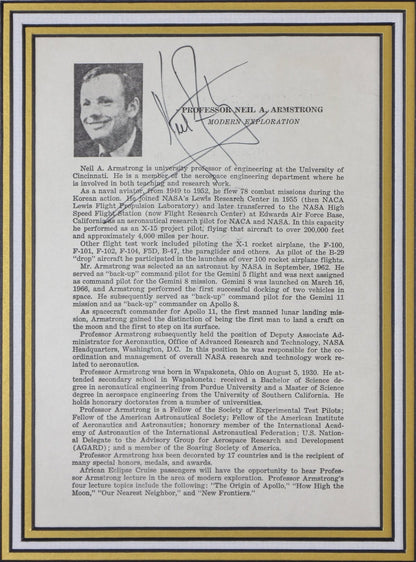 Apollo 11 Triple Signed Framed Display - Memorabilia Framers Shop