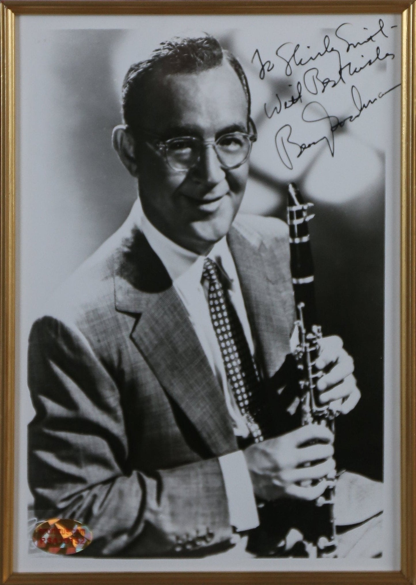 Benny Goodman Signed 6x8 Photograph Framed Display - Memorabilia Framers Shop
