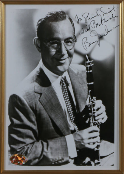 Benny Goodman Signed 6x8 Photograph Framed Display - Memorabilia Framers Shop