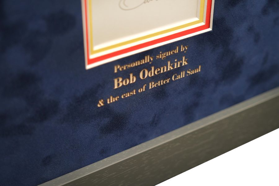 Better Call Saul Multi Signed Photo With Individual Signed Bob Odenkirk White Card - Memorabilia Framers Shop