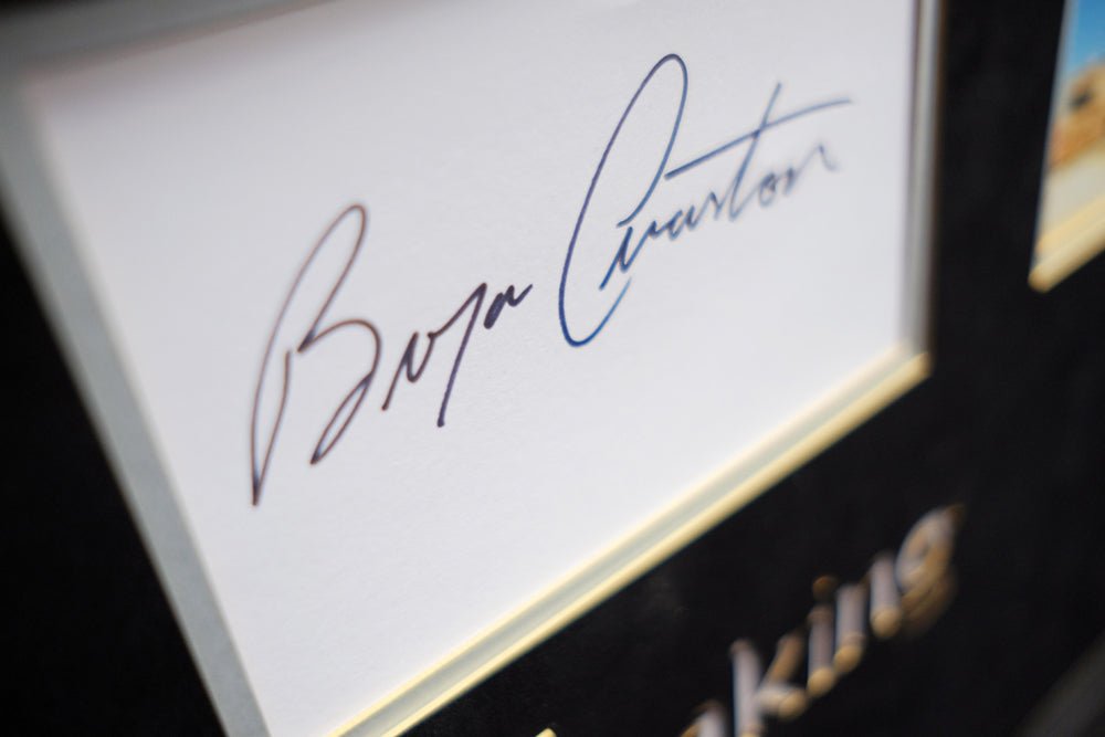 Breaking Bad Bryan Cranston signed whitecard - Memorabilia Framers Shop