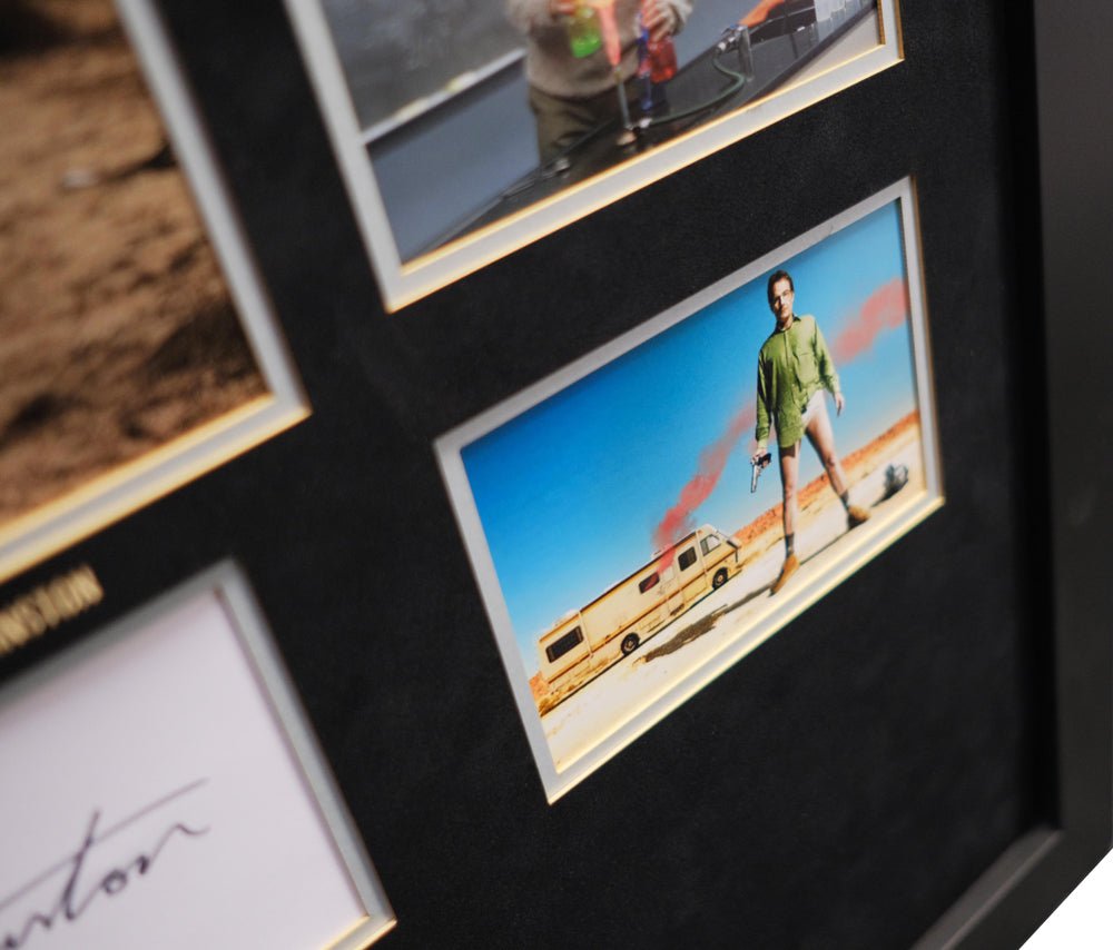 Breaking Bad Bryan Cranston signed whitecard - Memorabilia Framers Shop