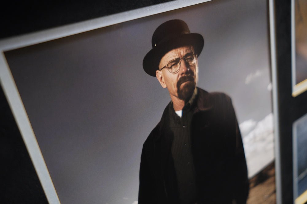 Breaking Bad Bryan Cranston signed whitecard - Memorabilia Framers Shop