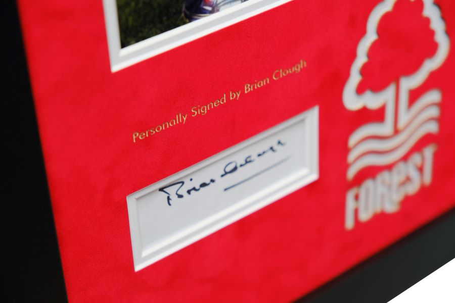Brian Clough Signed Photograph Nottingham Forest Display - Memorabilia Framers Shop