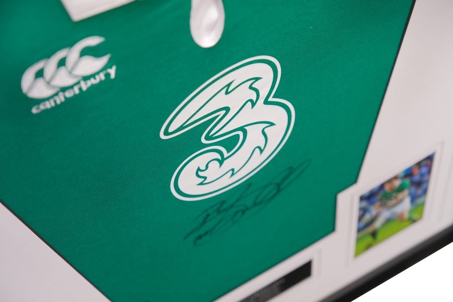 Brian O'Driscoll Signed Shirt Framed Display - Memorabilia Framers Shop