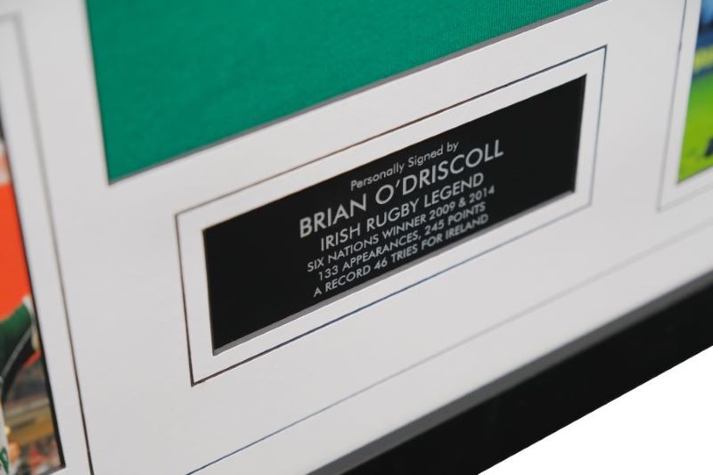 Brian O'Driscoll Signed Shirt Framed Display - Memorabilia Framers Shop
