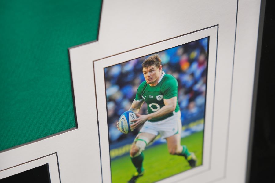 Brian O'Driscoll Signed Shirt Framed Display - Memorabilia Framers Shop