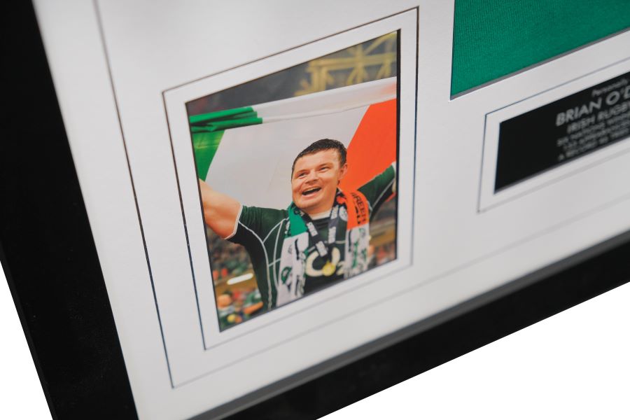Brian O'Driscoll Signed Shirt Framed Display - Memorabilia Framers Shop