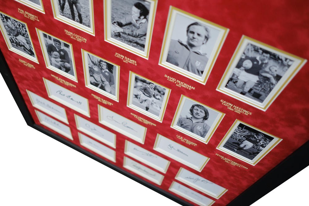 British And Irish Legends 11 Signed Whitecard Framed Display - Memorabilia Framers Shop