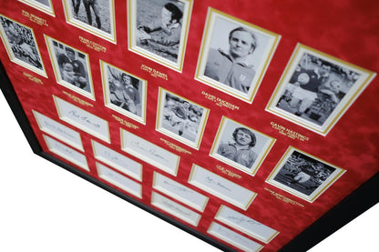 British And Irish Legends 11 Signed Whitecard Framed Display - Memorabilia Framers Shop
