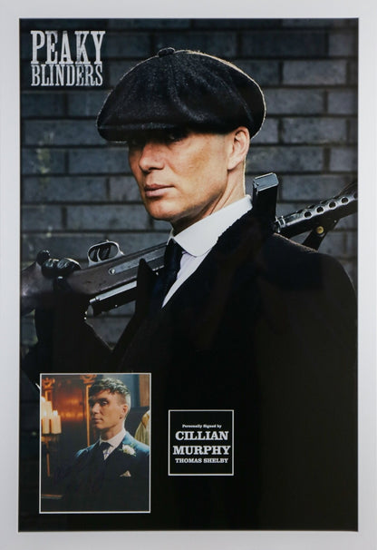 Cillian Murphey Signed Peaky Blinders 12x8 Photograph Framed Display - Memorabilia Framers Shop