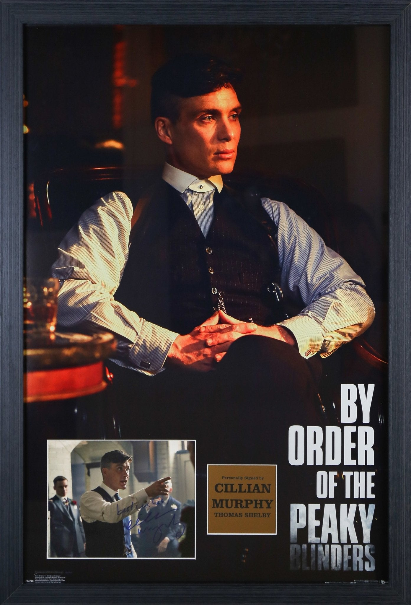 Cillian Murphey Signed Peaky Blinders 12x8 Photograph Framed Display - Memorabilia Framers Shop