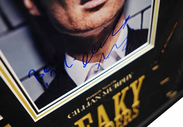 Cillian Murphy Signed photograph Peaky Blinders framed display - Memorabilia Framers Shop