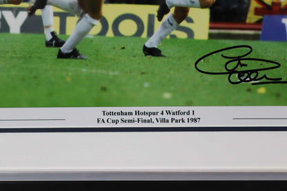 Clive Alan signed photo FA CUP semi-final, Villa park 1987 - Memorabilia Framers Shop