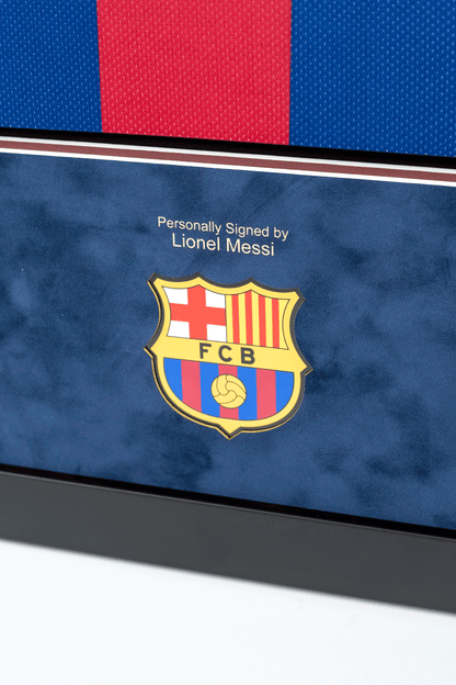 Lionel Messi Signed Barcelona FC Shirt Framed Display