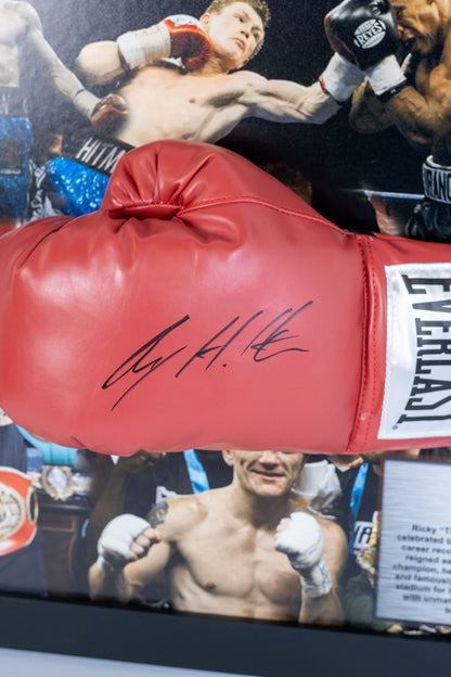 Ricky Hatton Signed Glove Framed Display