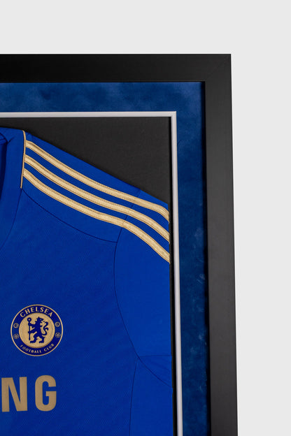 Drogba Signed Chelsea Shirt Framed Display