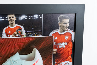 Martin Ødegaard Signed Boot Arsenal Display