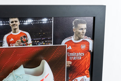 Martin Ødegaard Signed Boot Arsenal Display