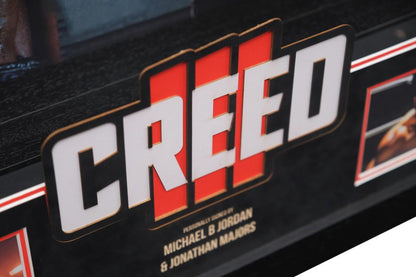 Creed III Signed Boxing Glove Display Signed by Michael B Jordan and Jonathon Majors - Memorabilia Framers Shop