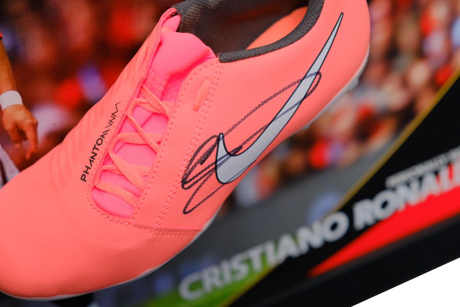 Cristiano Ronaldo Signed Boot Framed Display - Memorabilia Framers Shop