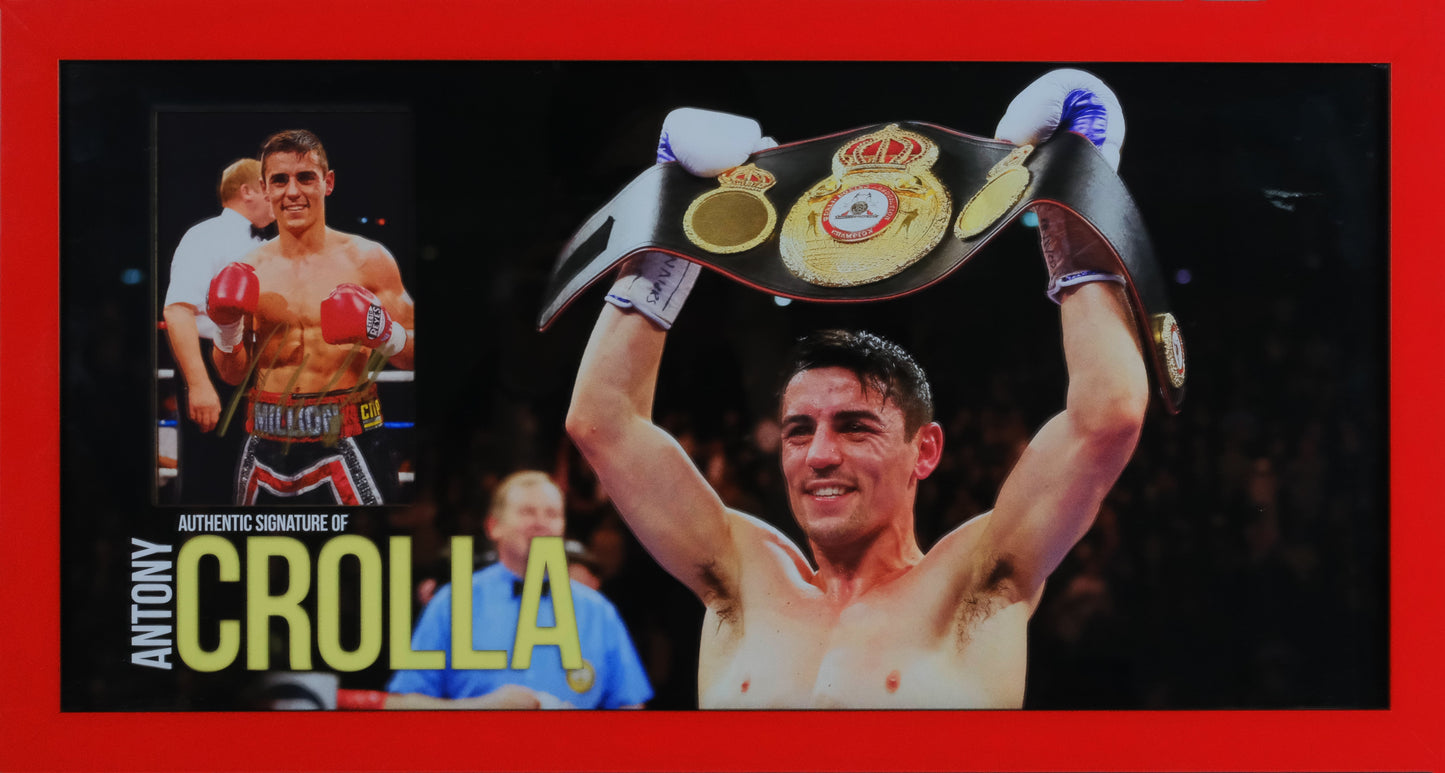 Antony Crolla Signed Photo Framed Display