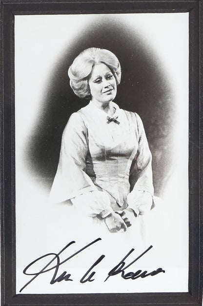 Dame Kiri Tekanawa Signed 6x8 Artwork Framed Display - Memorabilia Framers Shop