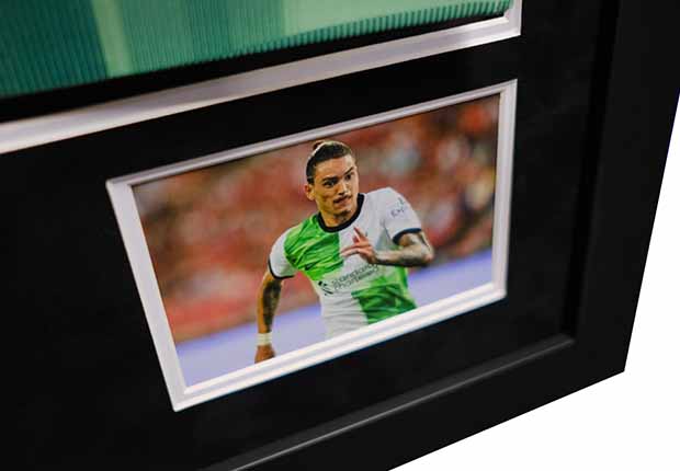 Darwen Núñez signed shirt Liverpool F.C. (away shirt) - Memorabilia Framers Shop