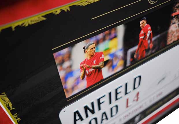 Darwin Núñez signed Roadsign Liverpool F.C. - Memorabilia Framers Shop