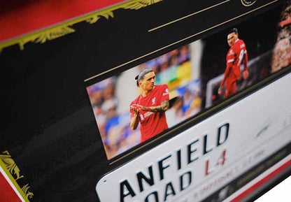 Darwin Núñez signed Roadsign Liverpool F.C. - Memorabilia Framers Shop