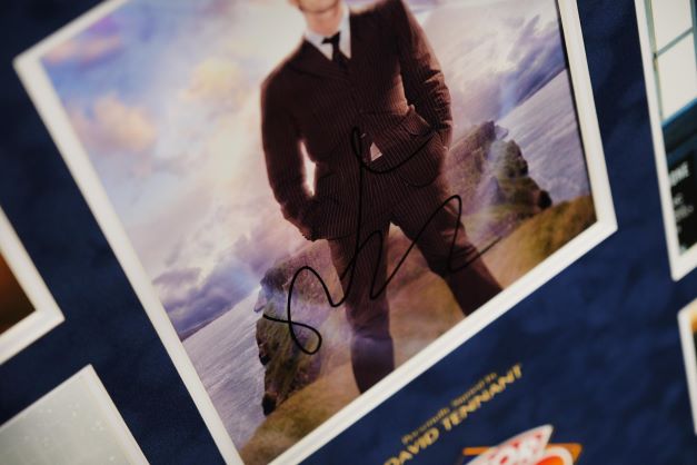 David Tennant, Doctor Who Signed Whitecard Framed Display - Memorabilia Framers Shop