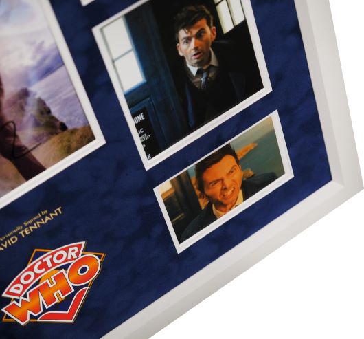 David Tennant, Doctor Who Signed Whitecard Framed Display - Memorabilia Framers Shop