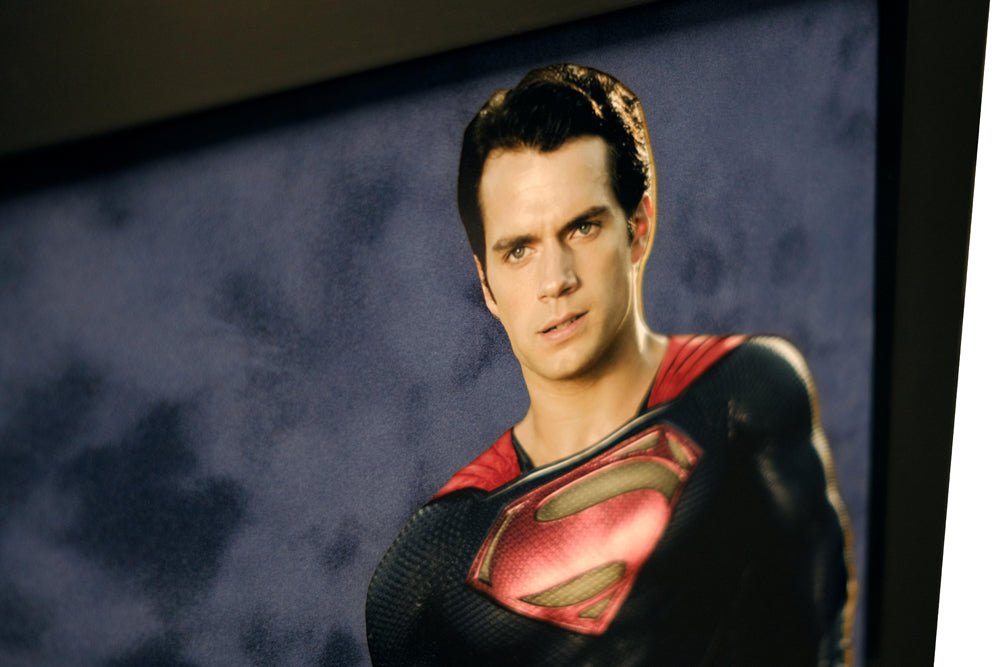 DC's Superman Henry Cavill signed white card - Memorabilia Framers Shop