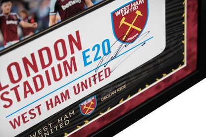 Declan Rice Signed Roadsign Framed Display - Memorabilia Framers Shop