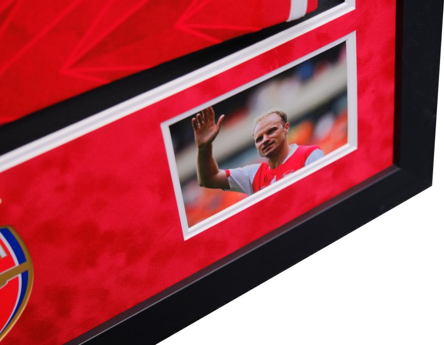 Dennis Bergkamp Signed Shirt Framed Display - Memorabilia Framers Shop
