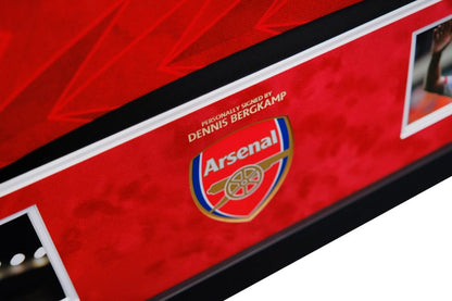 Dennis Bergkamp Signed Shirt Framed Display - Memorabilia Framers Shop