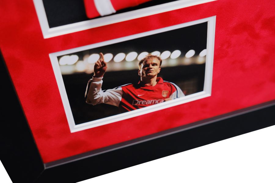 Dennis Bergkamp Signed Shirt Framed Display - Memorabilia Framers Shop